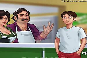 WATCH THIS MATURE MILF GET A HUGE CUMSHOT IN SUMMERTIME SAGA E3 28!