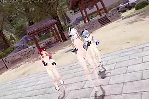 Genshin Impact MMD Gfriend - Rough Shenhe Ganyu Yanfei