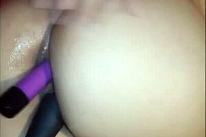 27 Year Old Woman Plays with Her Ass