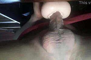 Fucking Rubber Vagina with Toys and Cumshot