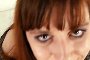 audrey holiday takes huge cock pov deepthroat facefuck all the way down and swallows cum