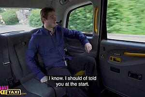 Big Breasted Blonde Milf Takes Cock in Taxi