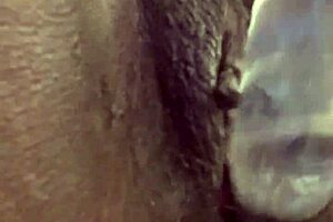 Ebony tgirl solo with dildo and toys