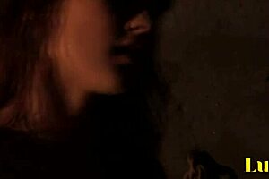 Theodora Ferreri, Brunette Mistress, Gives Blowjob Then Fucks Bent Over in Dungeon