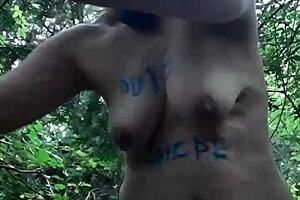 autoseance en extérieur pour esclave f uro et humiliation 😈