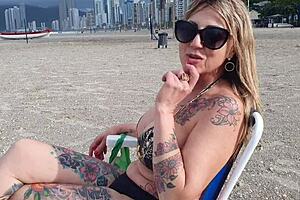 She recognized me at the beach, invited me to the city, and I ended up giving her my pussy completely in red