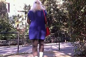 Nylon Boobs Flashing in Public View