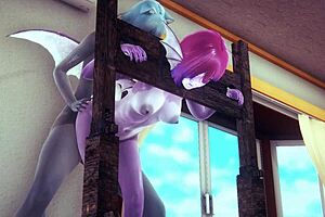 Furry hentai dragon fucked me hard by tanuki in Japanese manga porn