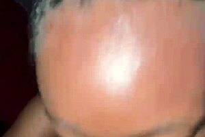 ebony woman gives sloppy oral to big black cock