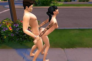 Watch This Hot Teen 18+ Girl Fuck With Condom In Sims 4!