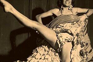 Vintage Showgirls Perform Retro Striptease