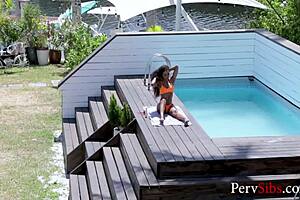 Ebony stepsister Demi Sutra gets fucked