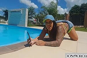 Latina Babe Takes Intense Anal