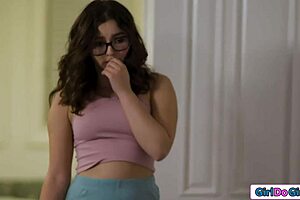 Lesbian k, I s, and oral sex with natural boobs