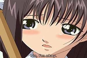 Cute housewife with glasses enjoys uncensored hentai sex.