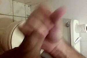 Masturbating with a big monster cock.