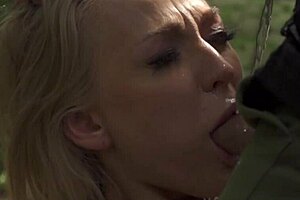 Kayla Green delivers intense slow-motion blowjob as slave