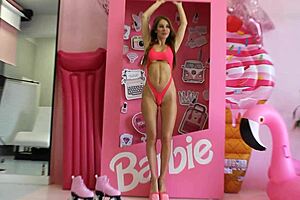 barbie in red lingerie