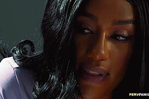 How's work going? Lala Ivey and Ashley Aleigh explore shaved lesbian toys with natural tits.