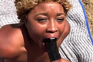 Nina Rivera and Porsha Carrera strapon fun outside 😈🔥