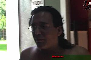 German BDSM domina tortures with CBT and dominates her slaves