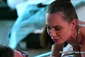 Ramming Masseuse's Oily Pussy After Blowjob