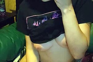 PETITE 18+ GIRL MASTURBATES WITH PINK DILDO TO ORGASM