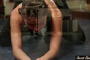 deepthroating teen gets fucked by her coach in taboo roleplay fantasy 😈💦