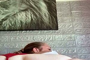 The blonde loves riding my big ass passionately