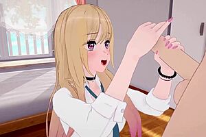 marin discovers the tool gojo uses to make clothes in sono bisque doll wa koi wo suru.