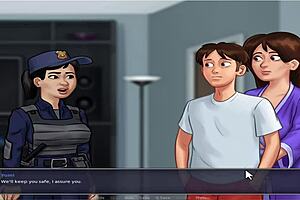 Eve Teasingly Flashes in Summer Time Saga Unc Part Three