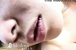 Petite Japanese girl teases her pussy in panties and lingerie 😏