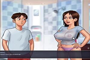Summer time saga: Eve’s Busty Body on Display in Part 3