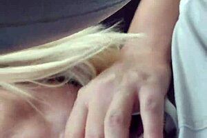 homemade tinder date gives sweet blowjob while driving, sucking that cock so sexy