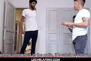 Latino Threesome With Cumshot