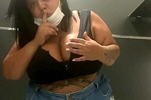 Mary Jhuana Inserts Anal Plug In Airport Bathroom For Naughty Fun