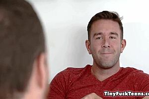 Petite Blonde Teen Cheats With Sucking