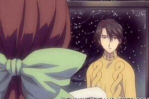 Fantasy anime dream sequence with striptease and undressing