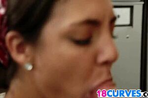 curvy teen tomi taylor takes huge monster cock all in