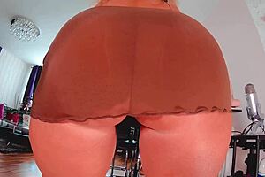 Strawberry Latina milf gets her ass stretched