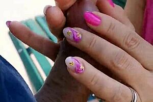 husband takes wife to playground for outdoor fun