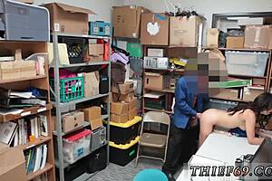 Police officer ties up teen for blowjob and hardcore sex.