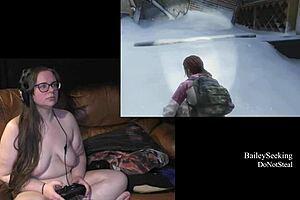 Naked playthrough of left behind with tattoos and piercings