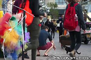 falconstudios guides me to the top in an outdoor setting