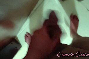 Two real amateurs FUCK with a Brazilian babe