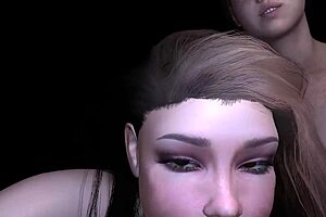 Two Sexy Girls Lick Cock in Double Blowjob Action