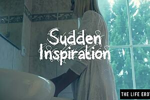 Petite teen masturbates intensely after peeing in the toilet