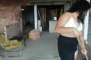 i blackmailed my latina employee to lick my old pussy with toys and masturbation