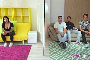 Nelia Estrada Milks Cocks in Bent Over Doggy 3some!