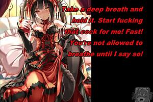 Hey, Kurumi's anime edging leads to ruined orgasm joi! 😏